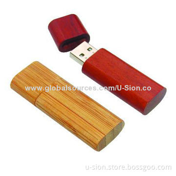 Wooden 1-64GB USB Flash Drives, Various Logos Printing Available, Support Plug-and-play Function
